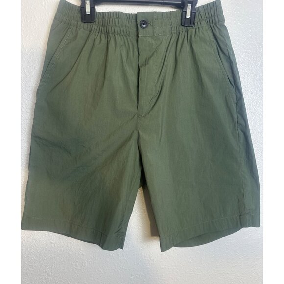 Club Monaco Mens Lightweight Casual Shorts Army Sz S Comfort Breezy Style - Picture 1 of 11